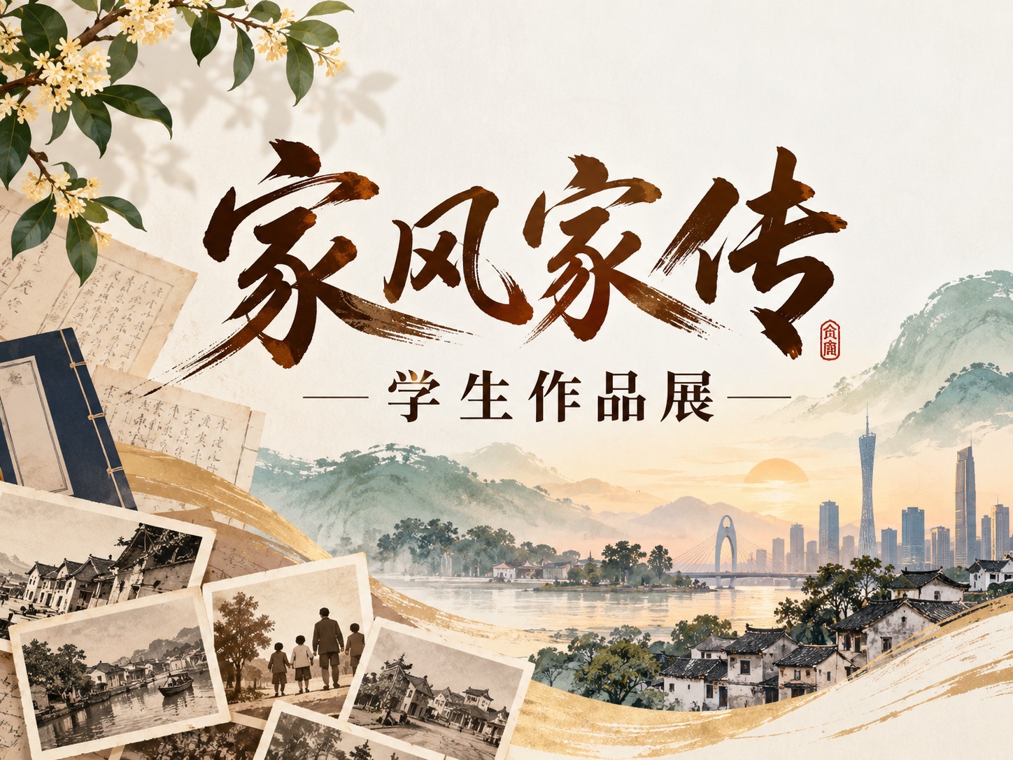 家风家传学生作品展｜以家为史，以文传风——广州华商学院家风系列推文上线！